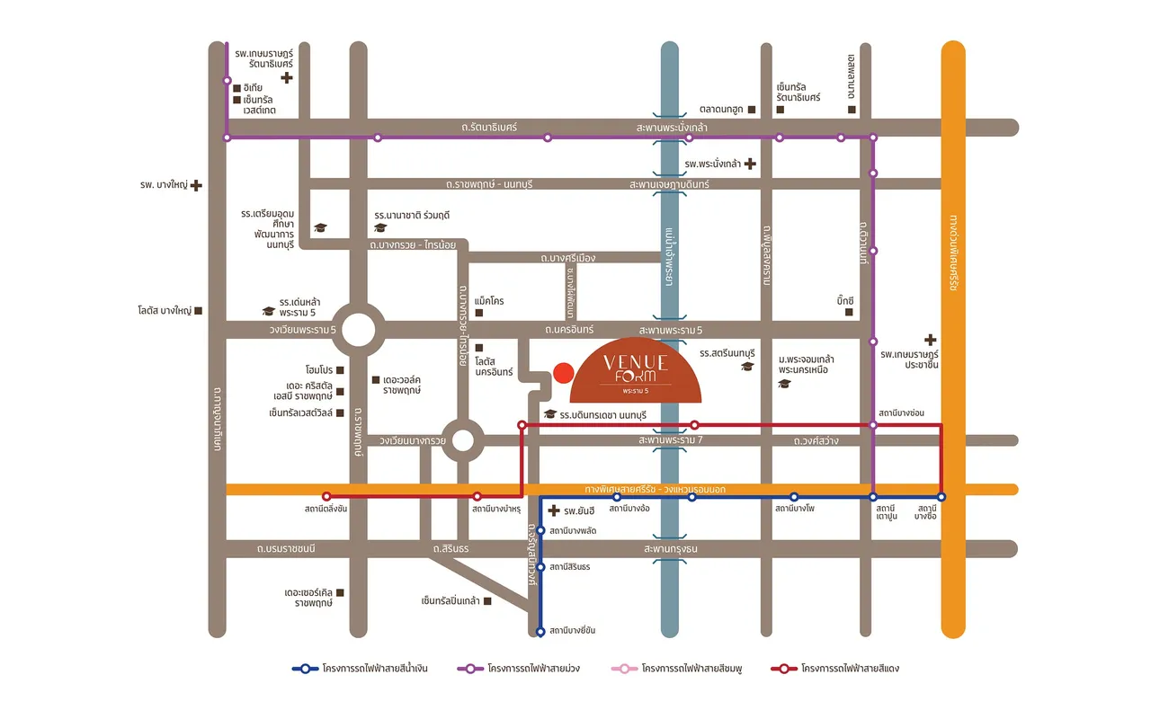 แผนที่ เวนิว ฟอร์ม พระราม 5