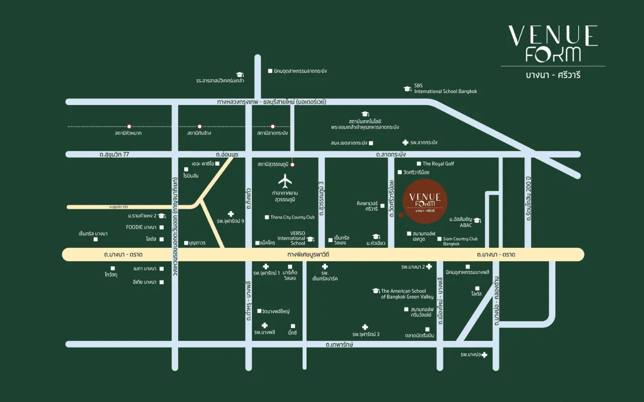 เวนิว ฟอร์ม บางนา-ศรีวารี-Map