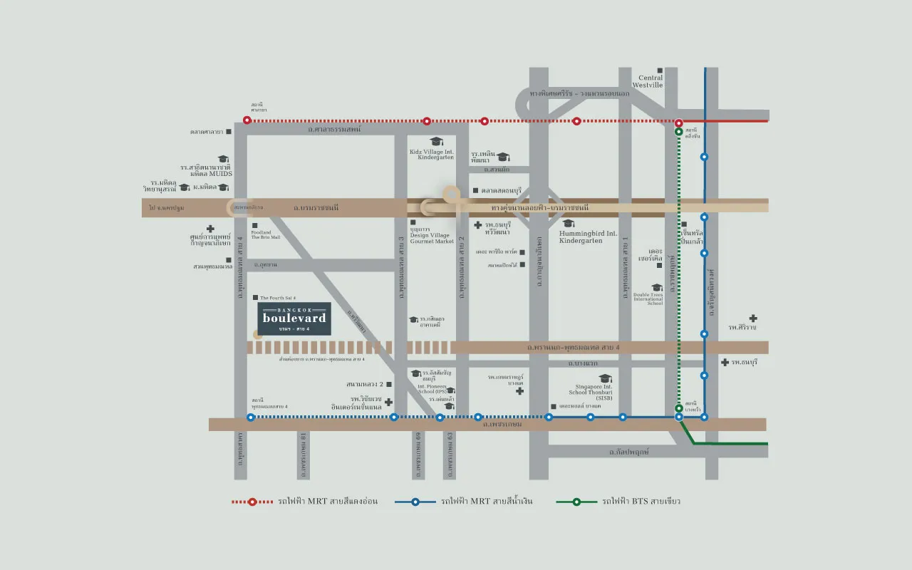 Bangkok Boulevard Borom Sai 4_map