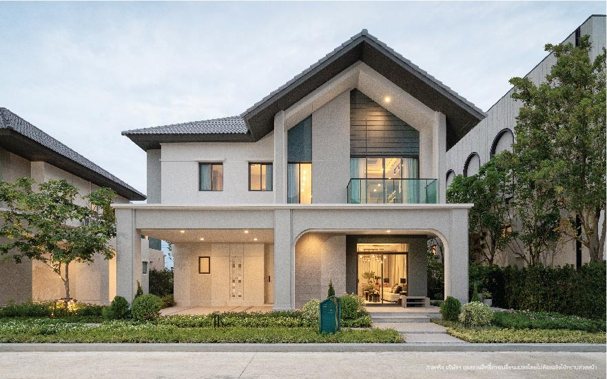 บ้านสไตล์ยุโรปจากโครงการบ้านเดี่ยว บางกอก บูเลอวาร์ด เวสต์เกต