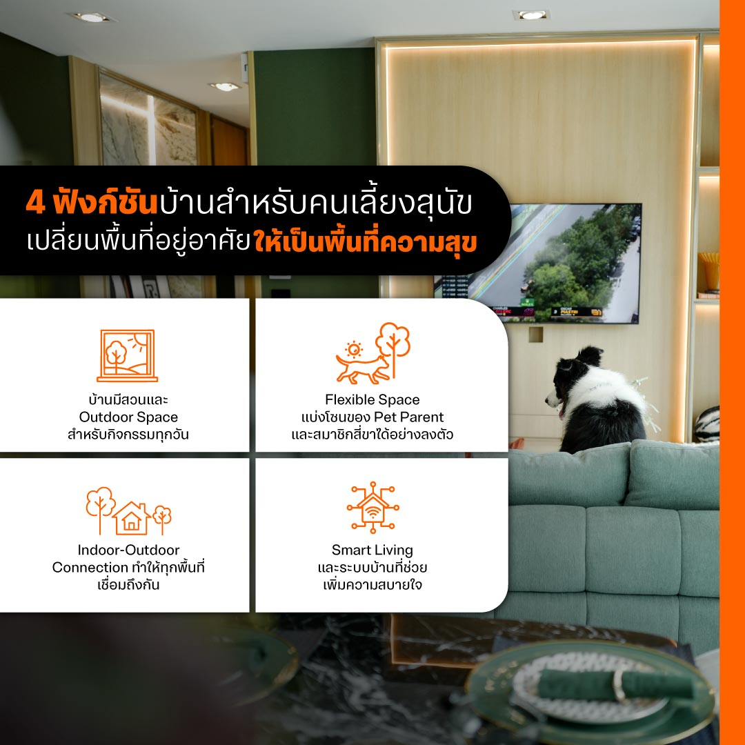 4 ฟังก์ชันบ้านสำหรับคนเลี้ยงสุนัข เปลี่ยนพื้นที่อยู่อาศัยให้เป็นพื้นที่ความสุข