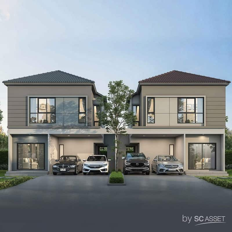 ทาวน์โฮม V Compound บางนา ใกล้ที่เที่ยวสมุทรปราการ ไปเช้า-เย็นกลับได้