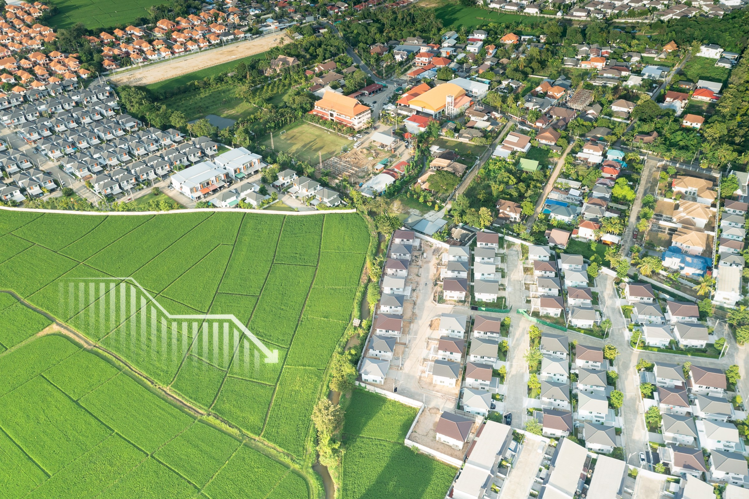 ภาพที่สื่อถึงปัจจัยที่ส่งผลต่อการประเมินราคาบ้านพร้อมที่ดิน