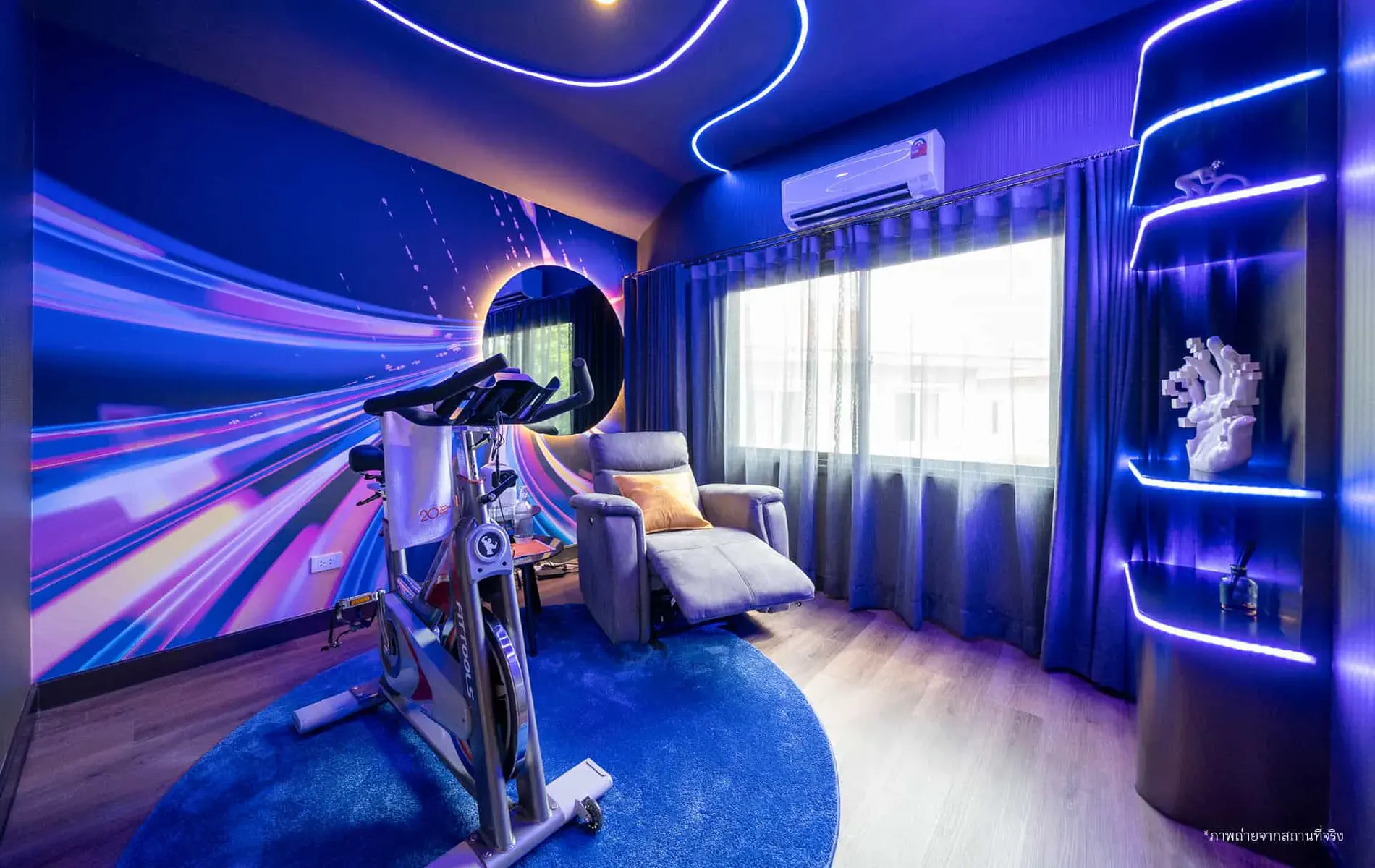 ประเภทบ้านแฝดแบบฟังก์ชันพิเศษ มีห้องออกกำลังกายในบ้าน