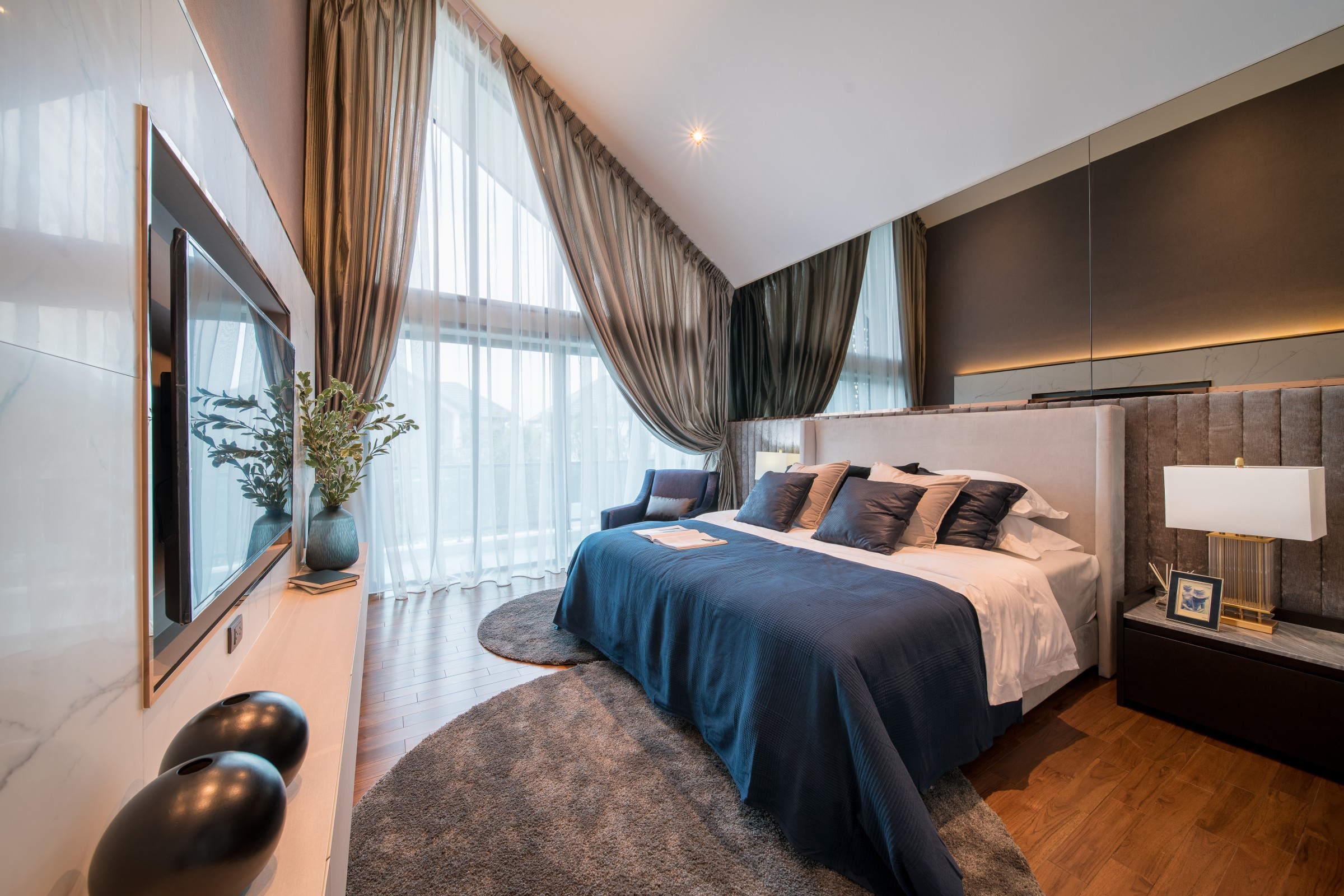 ห้องนอนในบ้านตัวอย่าง