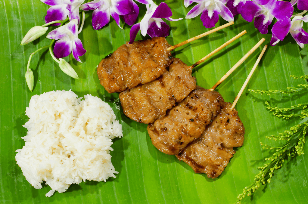 Grilled Pork with Sticky Rice