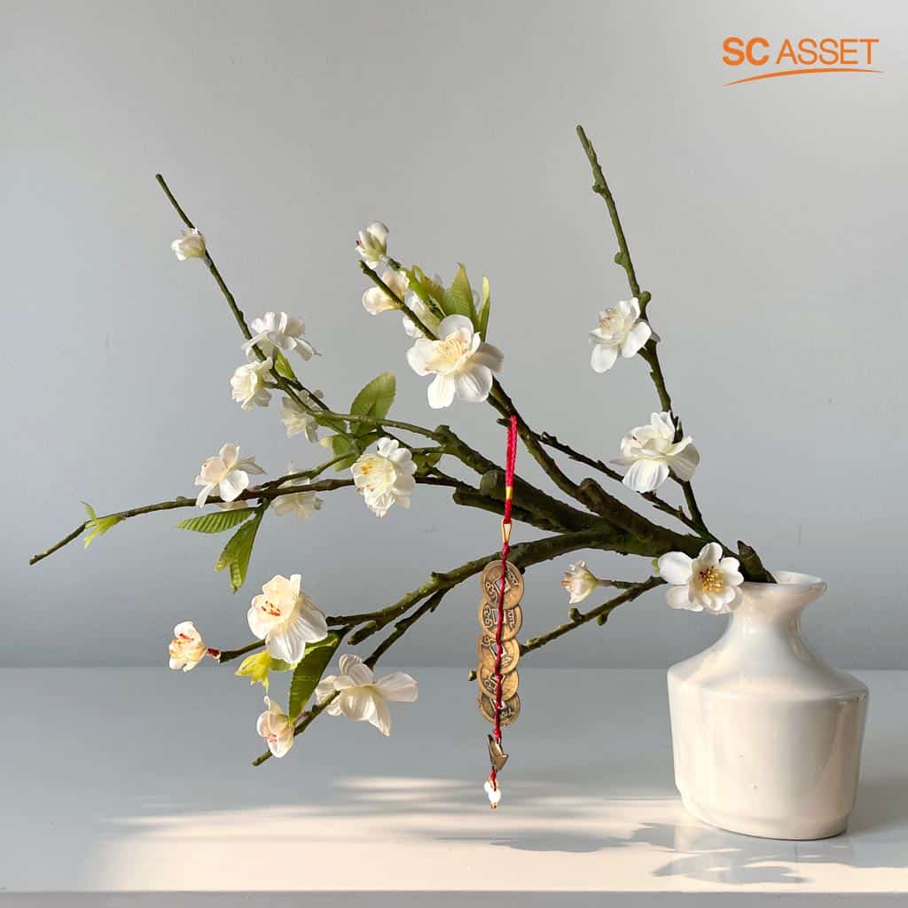 แจกันดอกเหมย ของแต่งบ้านวันตรุษจีนที่สวยงามและเสริมโชคลาภ