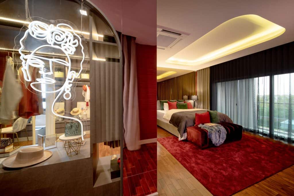 แต่งบ้านโทนสีแดง