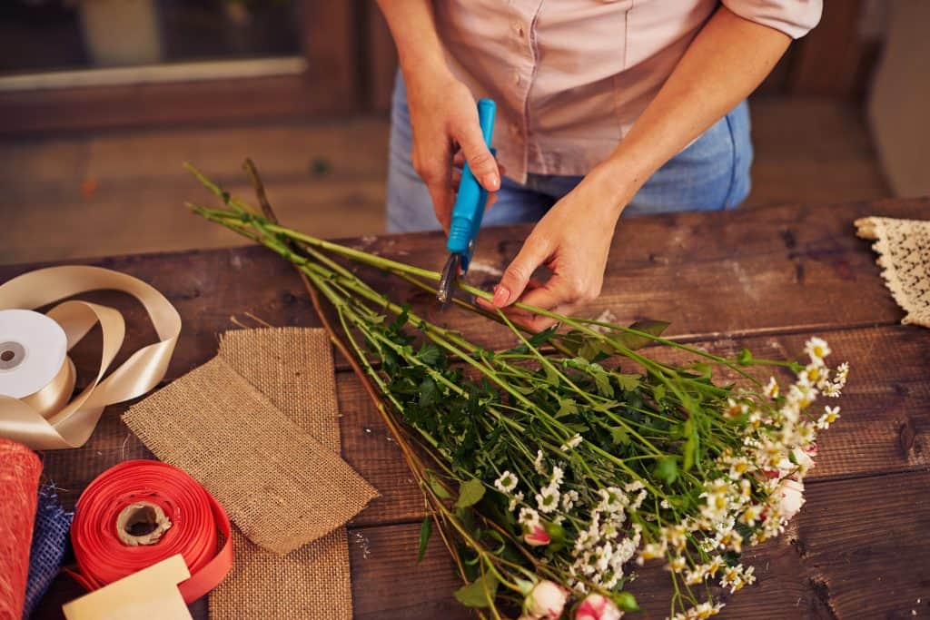 วิธีเก็บดอกไม้สด