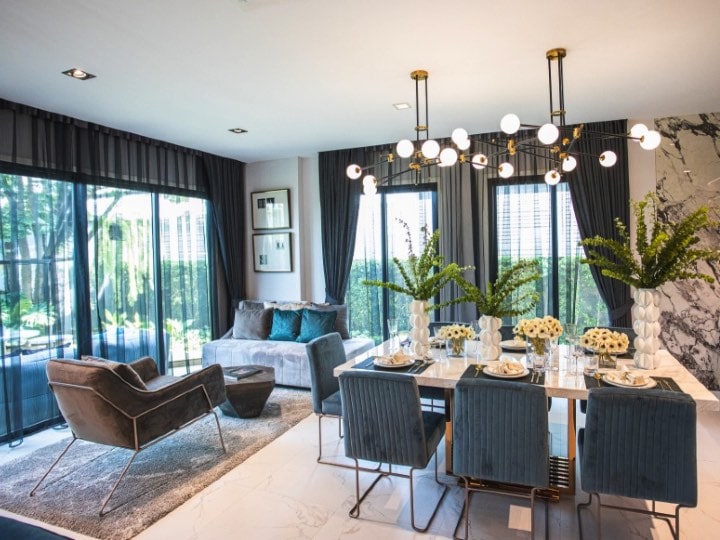 โครงการบางกอก บูเลอวาร์ด วิภาวดี ห้องนั่งเล่น