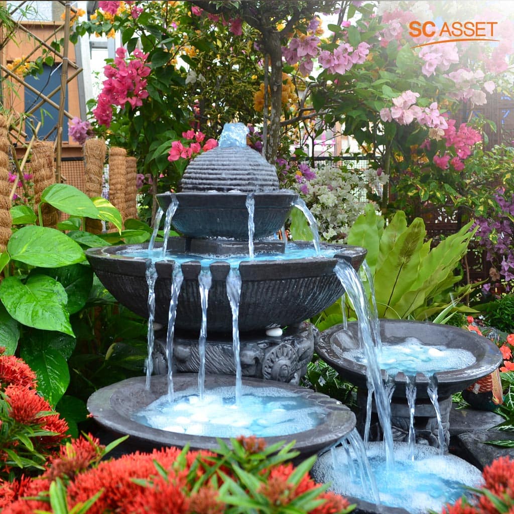 วิธีจัดวางน้ำพุหน้าบ้าน