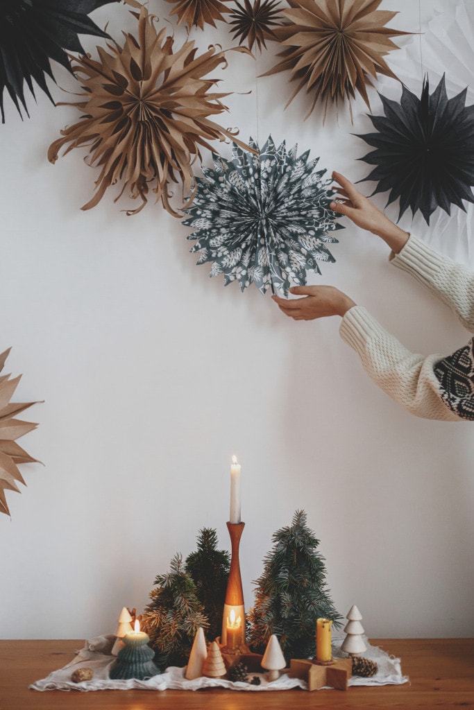 คริสต์มาส ติดผนังบ้าน