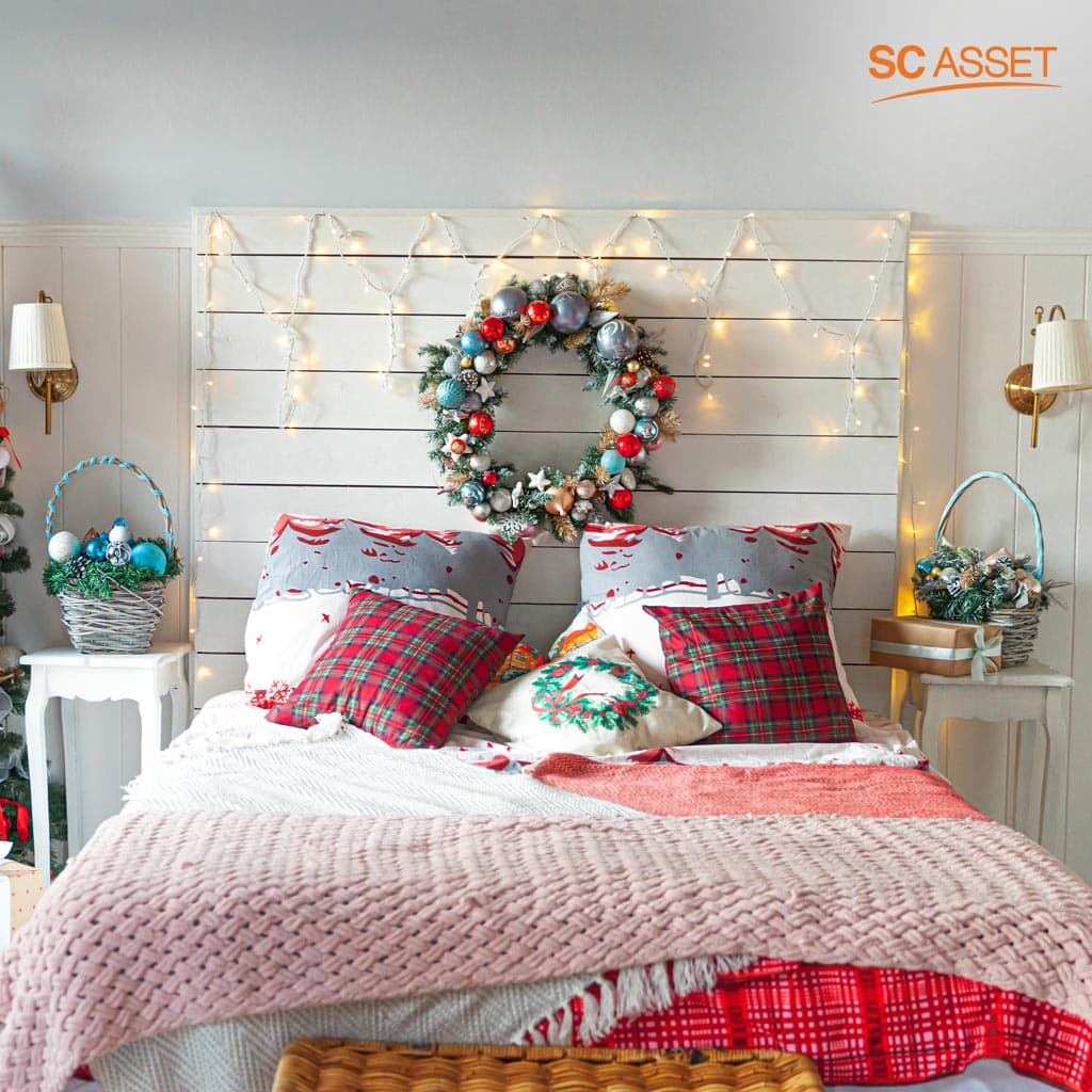 ไอเดียแต่งห้องนอน พื้นที่ที่น่าสนใจสำหรับการแต่งบ้านวันคริสต์มาส