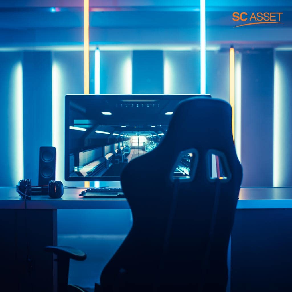 ห้องเกมเมอร์สไตล์ NEON
		